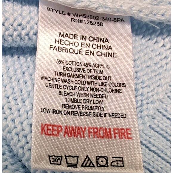 Life Is Good Hoodie Sweater Womens Size L Light Blue American Flag Beach NEW NWT - Picture 7 of 12